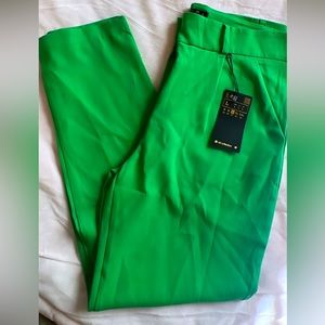 Large but can fit medium green slack pants